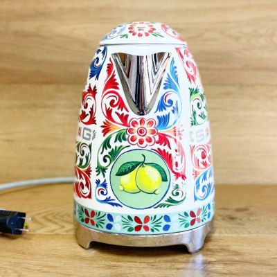 スメッグ ドルチェ＆ガッバーナ 電気ケトル 1.7L イタリア Sicily Is My Love コレクション Dolce and Gabbana x Smeg Electric Kettle,