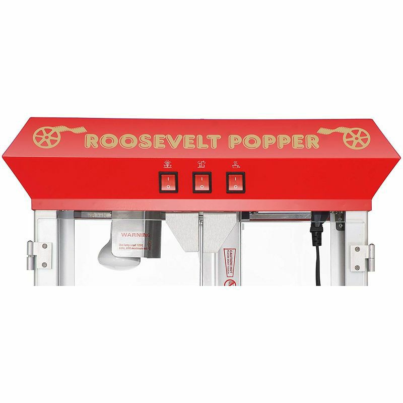 ポップコーンメーカー グレートノーザン 6010 Great Northern Red 8oz Roosevelt Antique  Countertop Style Popcorn Popper Machine 家電 | アルファエスパス