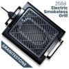 スモークレスグリルインドアPFOAフリーGRANITESTONE2584IndoorElectricSmoke-LessGrillwithCool-touchhandlesandadjustableTemperatureDial,Nonstick,PFOA-Free,Black16x14