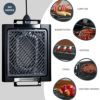 スモークレスグリルインドアPFOAフリーGRANITESTONE2584IndoorElectricSmoke-LessGrillwithCool-touchhandlesandadjustableTemperatureDial,Nonstick,PFOA-Free,Black16x14