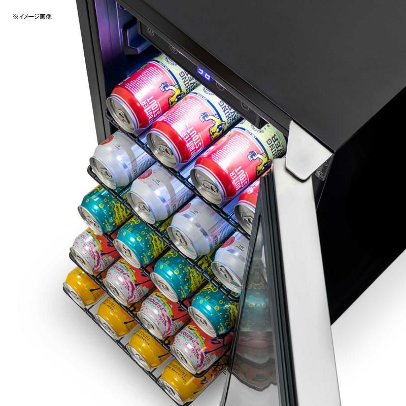 全天候型冷蔵庫ビルトイン最大90缶キャスター付ステンレス屋外設置NewAir15”Built-in90CanOutdoorBeverageFridgeinWeatherproofStainlessSteel家電