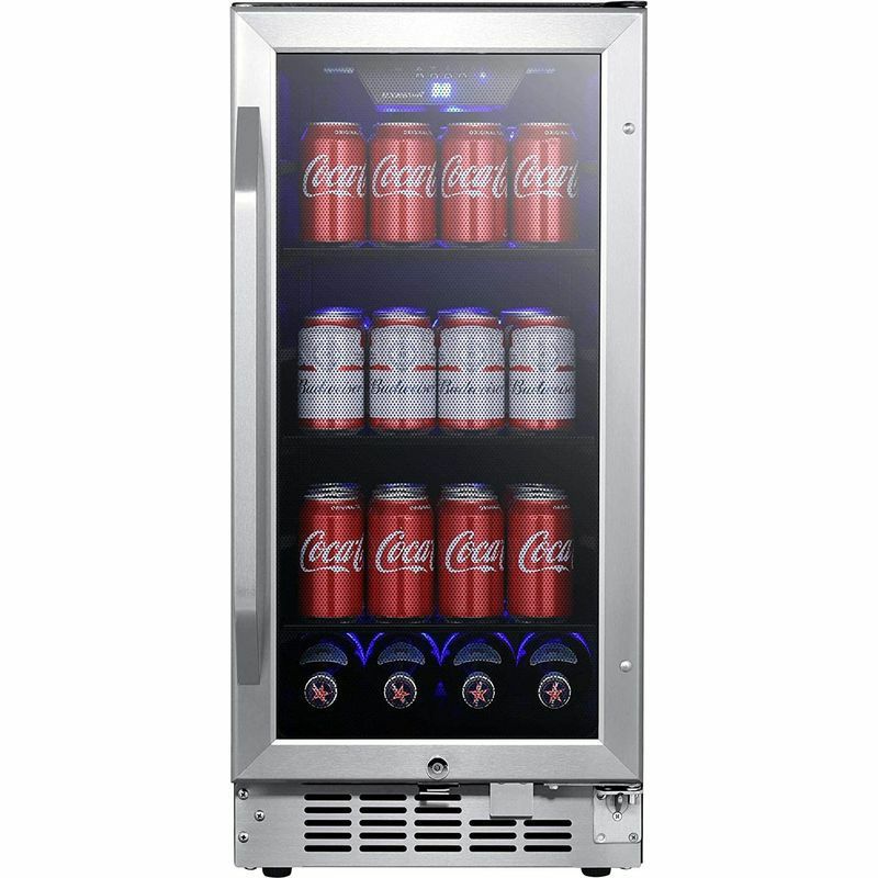 ビルトイン冷蔵庫最大80缶カウンター下ブラックKoldfrontBBR900BL80Can15InchWideBuilt-InBeverageCooler-Black