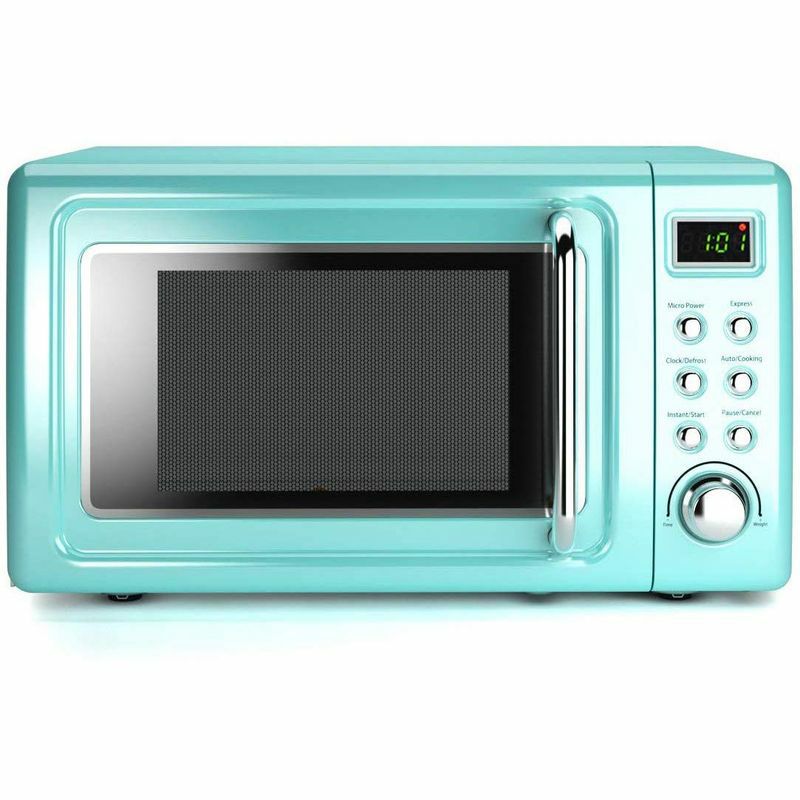 電子レンジガラスターンテーブルCOSTWAYRetroCountertopMicrowaveOven23853家電