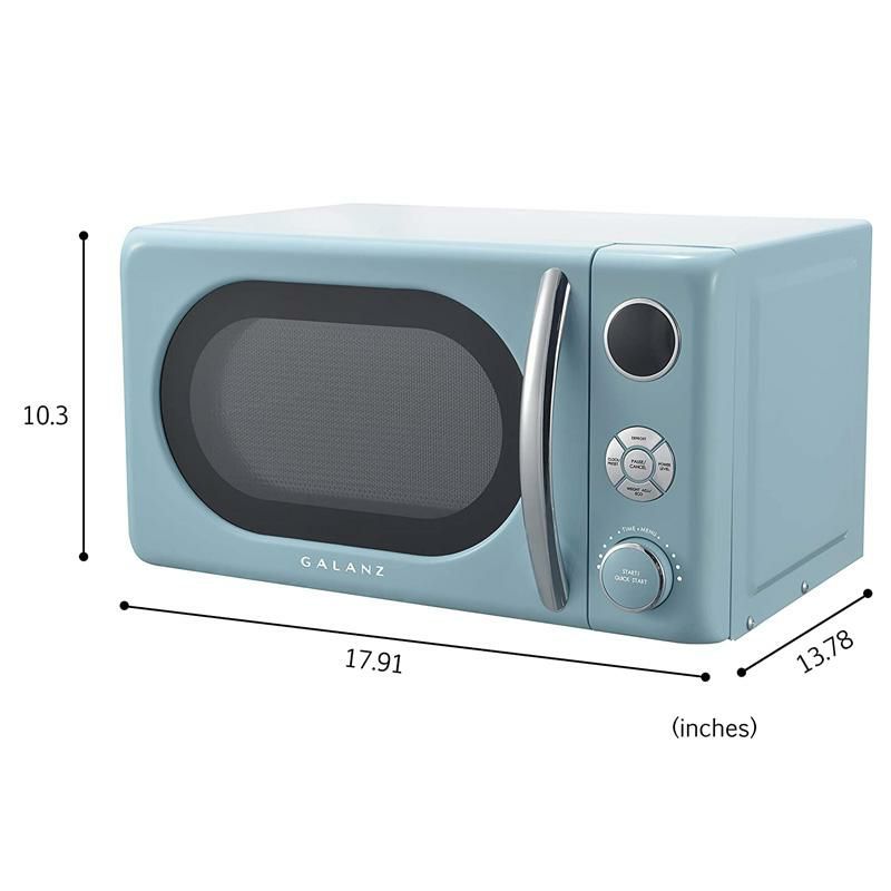 電子レンジ20L700WレトロGalanzGLCMKA07BER-070.7Retrocu.Ft.700-WattCountertopMicrowave,BebopBlue家電