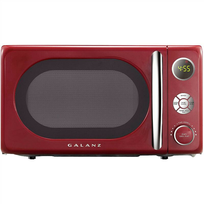 電子レンジ20L700WレトロビンテージGalanzGLCMKA07BER-070.7Retrocu.Ft.700-WattCountertopMicrowave家電