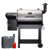 ペレット用グリル電気スモーカー燻製機温度調節ステンレスバーベキューローストベイクZGRILLSZPG-7002E2020UpgradeWoodPelletGrill&Smoker,8in1BBQGrillAutoTemperatureControl,inchCookingArea,700sqinStainless家電