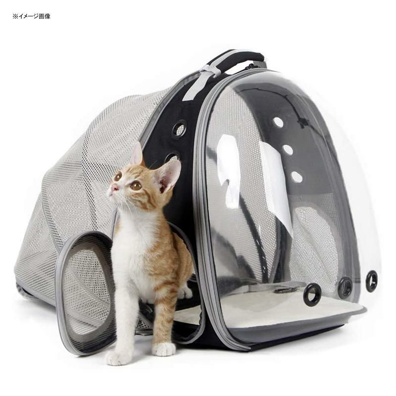 ペットキャリーバックパック透明窓メッシュねこ小型犬旅行halinferExpandableCatBackpack,SpaceCapsuleBubbleTransparentClearPetCarrierforSmallDog,PetCarryingHikingTravelingBackpack