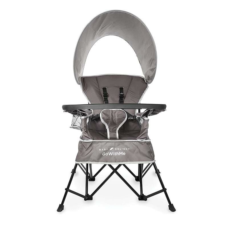 子供用 折り畳みイス 日除け付 グレー アウトドア キャンプ Baby Delight Go with Me Chair  Indoor/Outdoor Chair with Sun Canopy Gray アルファエスパス