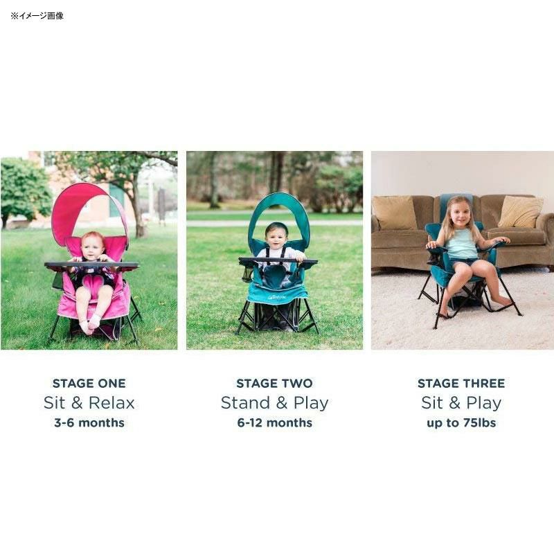 子供用折り畳みイス日除け付グレーアウトドアキャンプBabyDelightGowithMeChair|Indoor/OutdoorChairwithSunCanopy|Gray