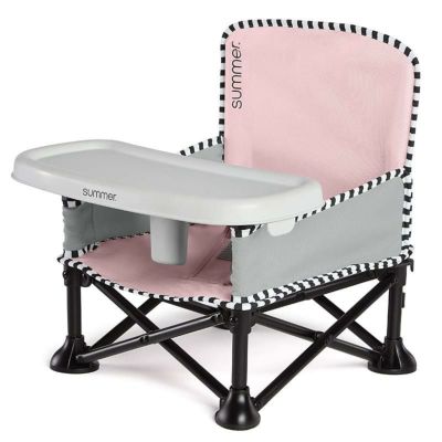 子供用折り畳みイスSummerPop‘nSitSEBoosterChair,SweetLifeEdition,BubbleGumColor?BoosterSeatforIndoor/OutdoorUse?Fast,EasyandCompactFold