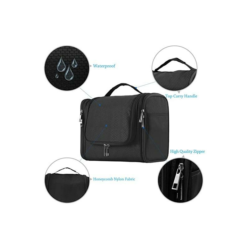 トラベルバッグ大容量フック付パッキング仕分けバッグインバッグ旅行ExtraLargeCapacityHangingToiletryBagforMen&Women,PortableWaterproofBathroomShowerBag,LightweightDoppkitShavingBag,SturdyMetalHookOrganizerMakeupBag