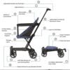 1台3役コーストライダーベビーカースクーター20kgまで連結ストラップ付DreamOnMeCoastStrollerRider