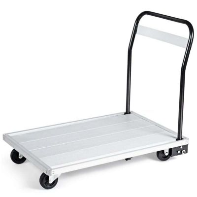 Push Cart Dolly by Wellmax, Moving Platform Hand Truck, Foldable for E