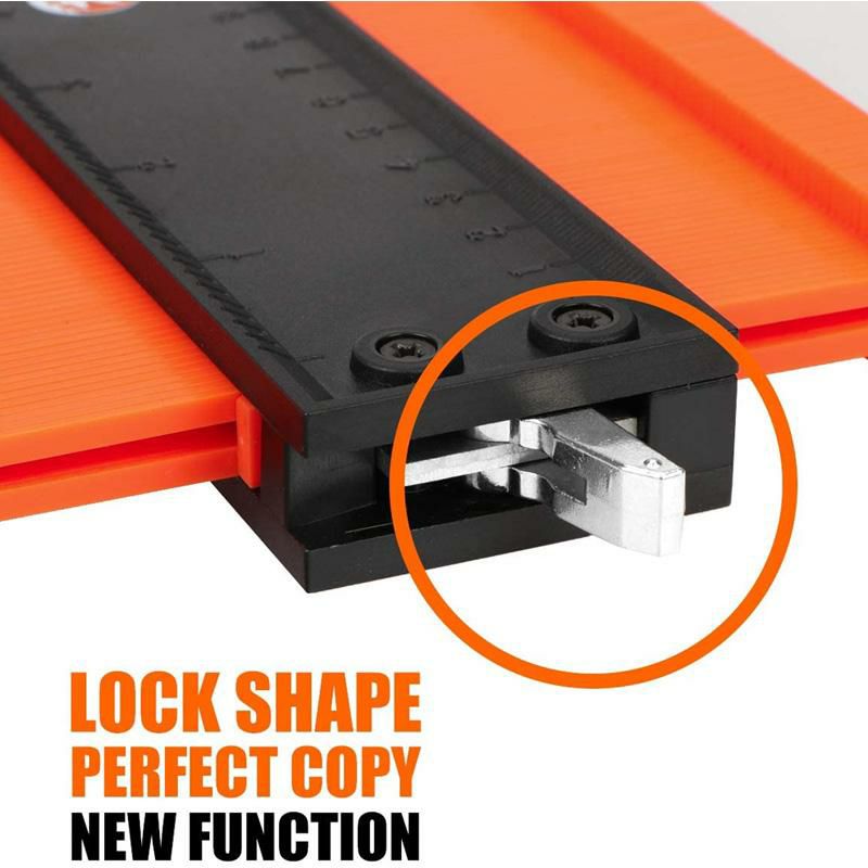 不規則な形状をコピー型取りゲージ長さ25cmDIY工具SakerContourGauge(10InchLock)ProfileTool-AdjustableLock-PreciselyCopyIrregularShapeDuplicator-IrregularWeldingWoodworkingTracing-MustHaveToolforDIYHandyman,Construction