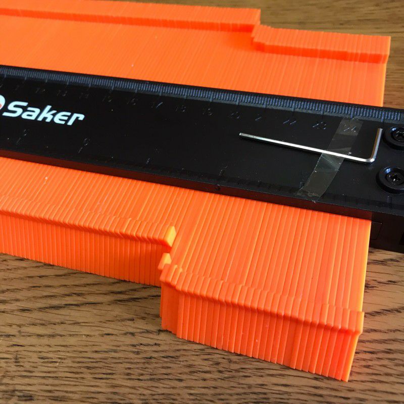 不規則な形状をコピー型取りゲージ長さ25cmDIY工具SakerContourGauge(10InchLock)ProfileTool-AdjustableLock-PreciselyCopyIrregularShapeDuplicator-IrregularWeldingWoodworkingTracing-MustHaveToolforDIYHandyman,Construction