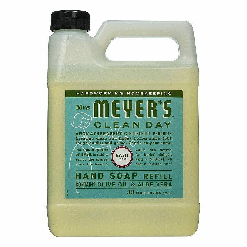 ミセスマイヤーズハンドソープ石けん975mlバジルMrs.MeyersLiquidHandSoapRefill,BasilScent