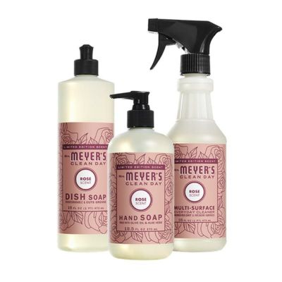 ミセスマイヤーズ ディッシュソープ ハンドソープ マルチクリーナー キッチンベーシックセット ローズ Mrs. Meyers Rose Kitchen Basics Set