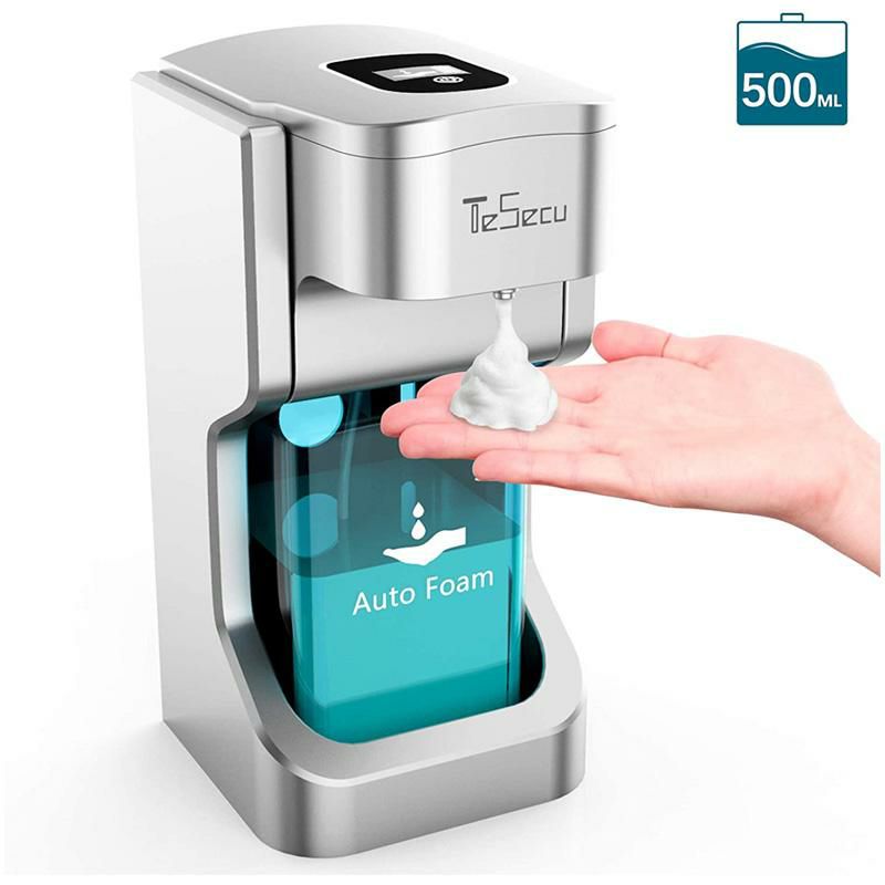 泡ソープディスペンサー電池式500ml電動センサーフォーム石鹸TESECUAutomaticSoapDispenserTouchlessFoamingSoapDispenserBathKitchenCountertopSoapDispenserwithInfraredMotionSensor,Waterproof,500mlLargeCapacity