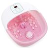 フットバス温度調節マッサージローラーバブルフットスパFootBathMassagerwithHeatBubblesVibrationand14MassageRollers,FootSpaBasinPedicureSoakingFeetwithAdjustableTemperatureandAutoShut-Off,SootheTiredFeetPressure家電