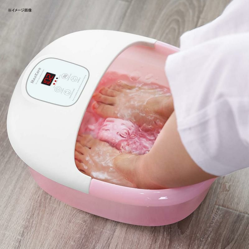 フットバス温度調節マッサージローラーバブルフットスパFootBathMassagerwithHeatBubblesVibrationand14MassageRollers,FootSpaBasinPedicureSoakingFeetwithAdjustableTemperatureandAutoShut-Off,SootheTiredFeetPressure家電