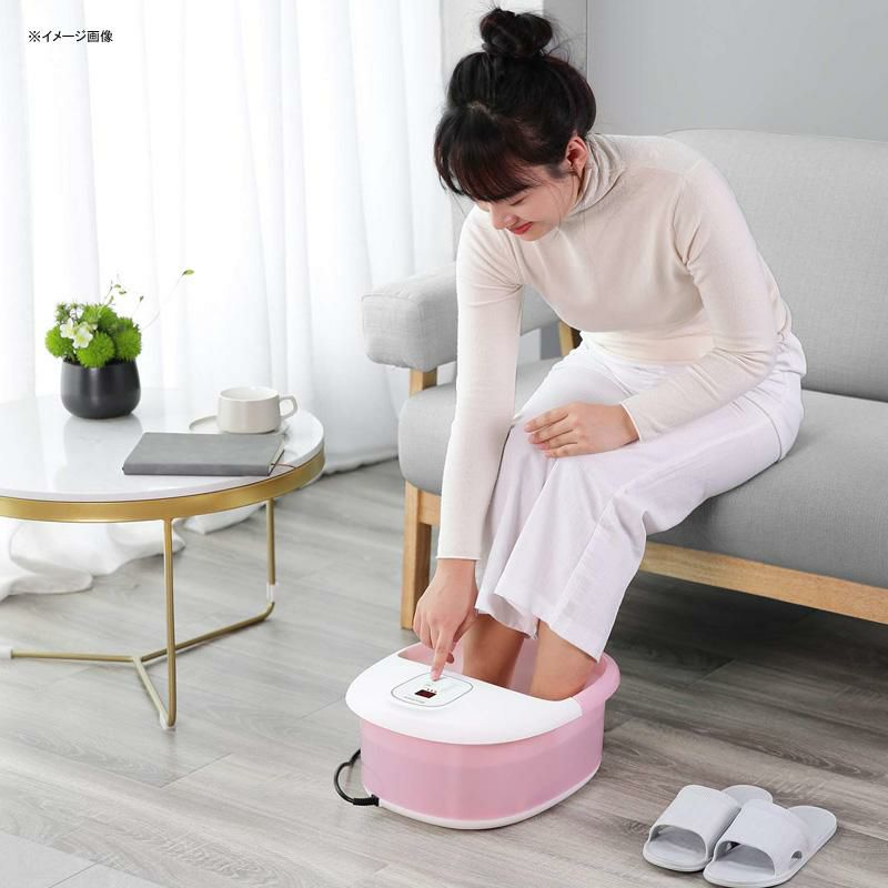 フットバス温度調節マッサージローラーバブルフットスパFootBathMassagerwithHeatBubblesVibrationand14MassageRollers,FootSpaBasinPedicureSoakingFeetwithAdjustableTemperatureandAutoShut-Off,SootheTiredFeetPressure家電