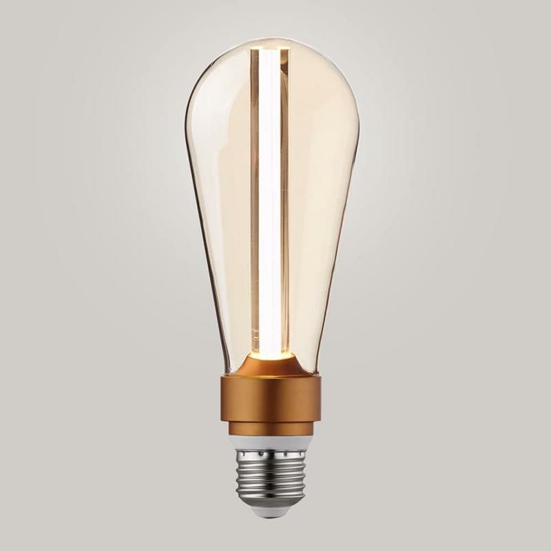 デザイン電球LEDクリア80ルーメン3WE26ST64GlobeElectric31090SynergyLEDBulb,Clear