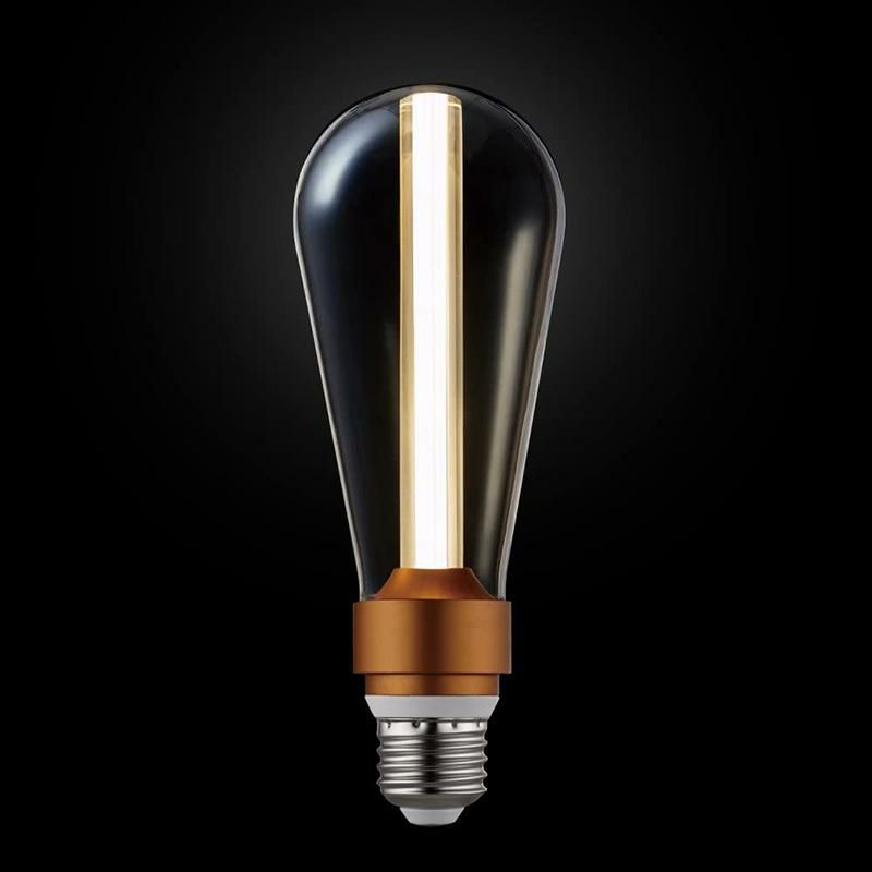 デザイン電球LEDクリア80ルーメン3WE26ST64GlobeElectric31090SynergyLEDBulb,Clear