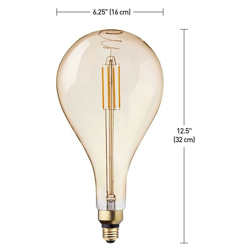 デザイン電球LEDクリアビンテージ500ルーメン5WE26PS56GLOBEELECTRIC30685LedBulb,Clear