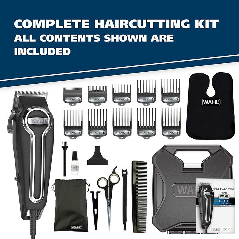 電動バリカン専用ケースケープコームハサミ静かセルフカット散髪刈り上げWahlClipperEliteProHigh-PerformanceHomeHaircut&GroomingKitforMen?ElectricHairClipper&Trimmer?Model79602家電