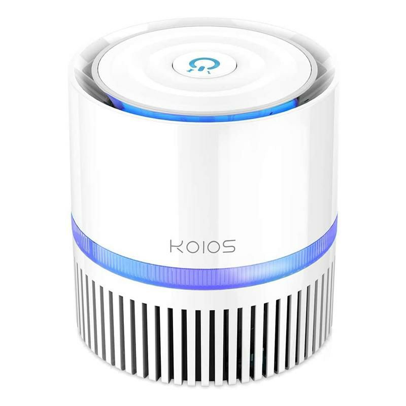 空気清浄機HEPAフィルター静音設計消臭KOIOSAirPurifier,AirCleanerwith3-in-1TrueHEPAFilter家電