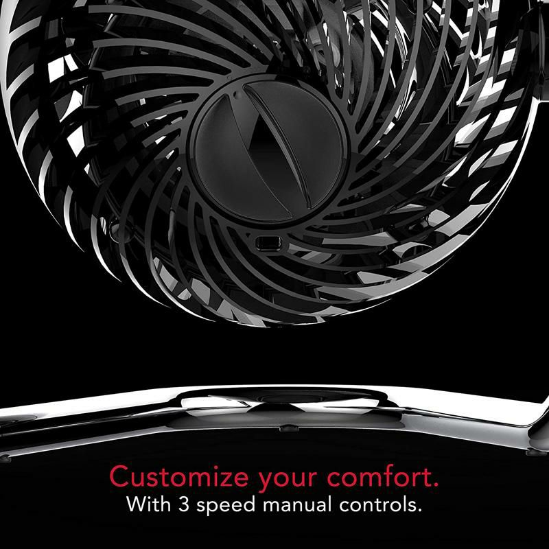 エアサーキュレーターコンパクトファン扇風機ピボット3直径15cmボルネードVornadoPivot3CompactAirCirculatorFanwithPivotingAxis,3SpeedSettings家電