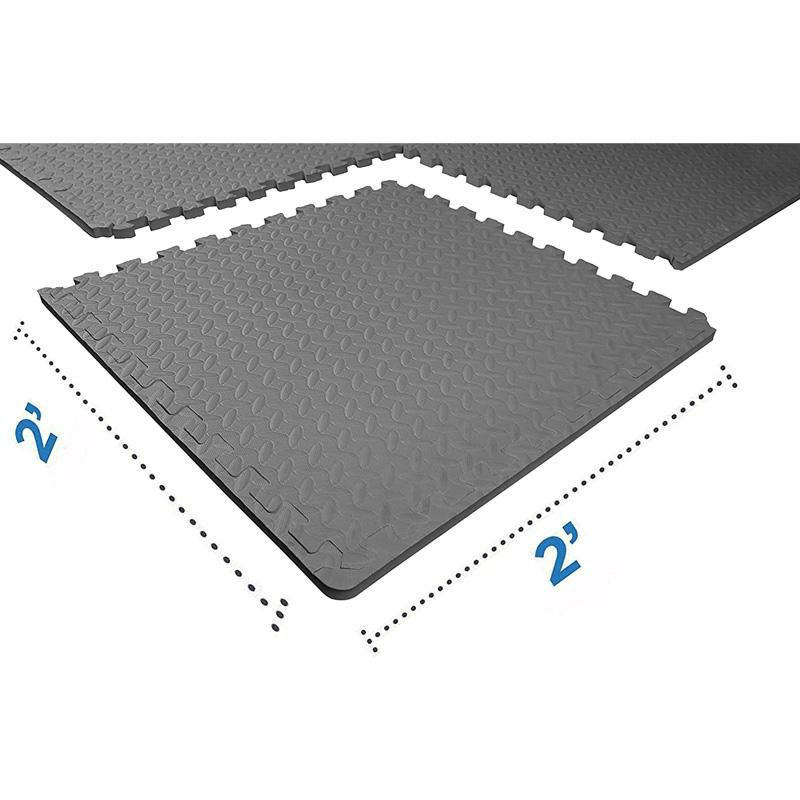 エクササイズマットジョイント正方形61×616枚セット厚さ2cmトレーニングジムBalanceFromPuzzleExerciseMatwithEVAFoamInterlockingTilesforExercise,MMA,GymnasticsandHomeGymProtectiveFlooring