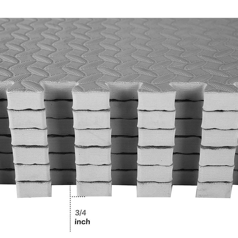 エクササイズマットジョイント正方形61×616枚セット厚さ2cmトレーニングジムBalanceFromPuzzleExerciseMatwithEVAFoamInterlockingTilesforExercise,MMA,GymnasticsandHomeGymProtectiveFlooring