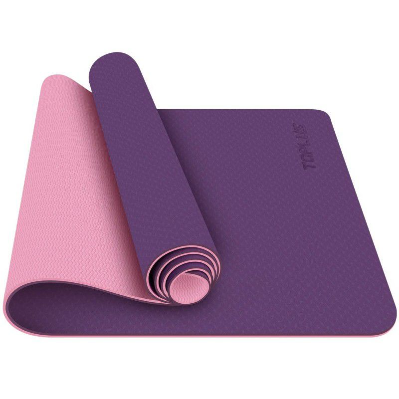 ヨガマット183×61厚さ6mmTPEキャリーストラップ付トレーニングTOPLUSYogaMat-Classic1/4inchProYogaMatEcoFriendlyNonSlipFitnessExerciseMatwithCarryingStrap-WorkoutMatforYoga,PilatesandFloorExercises