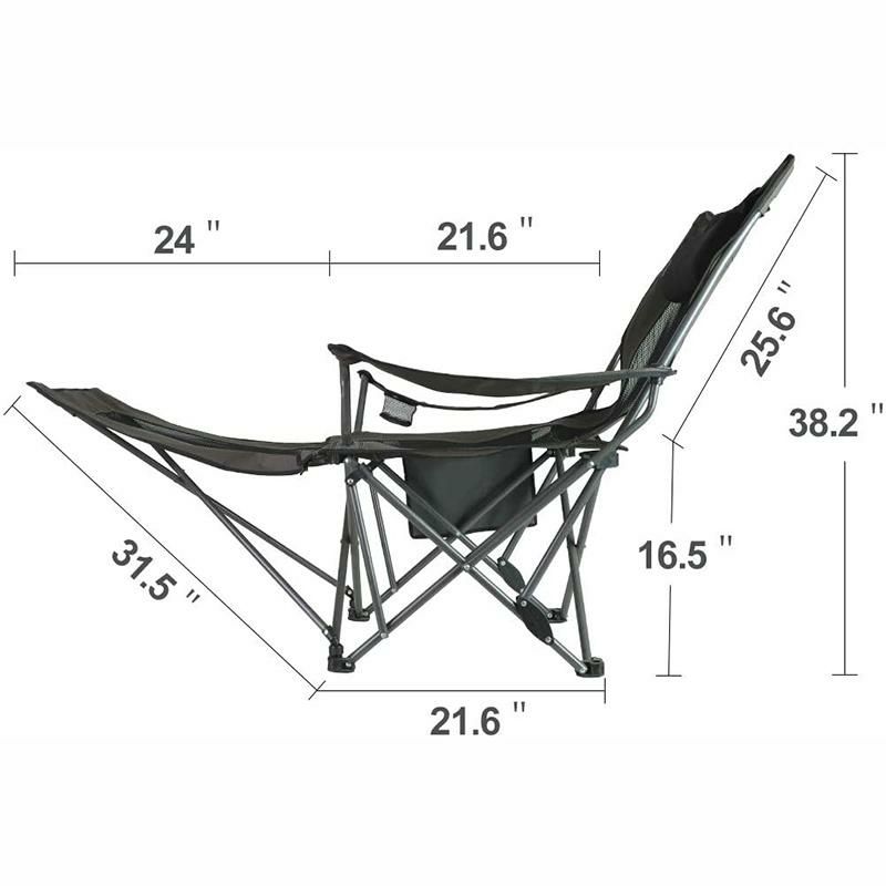 折りたたみ椅子フットレスト付メッシュチェアーアウトドアキャンプビーチOUTDOORLIVINGSUNTIMECampingFoldingPortableMeshChairwithRemovabelFootrest