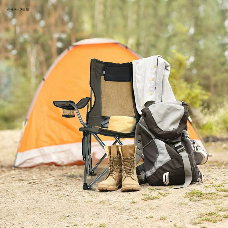 折りたたみ椅子フットレスト付メッシュチェアーアウトドアキャンプビーチOUTDOORLIVINGSUNTIMECampingFoldingPortableMeshChairwithRemovabelFootrest