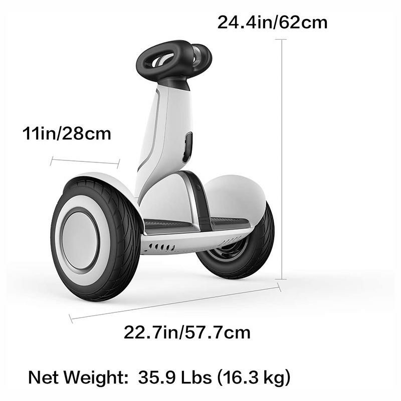 セグウェイナインボットSプラスSegwayNinebotS-PlusSmartSelf-BalancingElectricScooterwithIntelligentLightingandBatterySystem,RemoteControlandAuto-FollowingMode,White家電