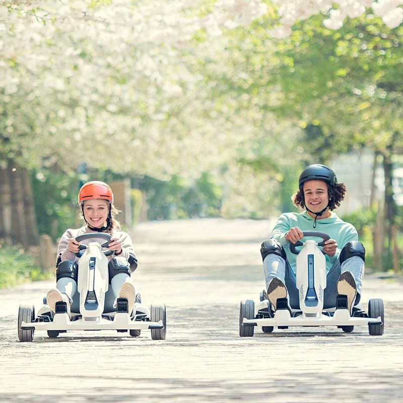 セグウェイナインボット用ゴーカートキットアクセサリー※本体別売SegwayNinebotElectricGoKartDriftKit,OutdoorRacerPedalCar,RideOnToys,requiresSegwayminiPROorNinebotS(soldseparately),White