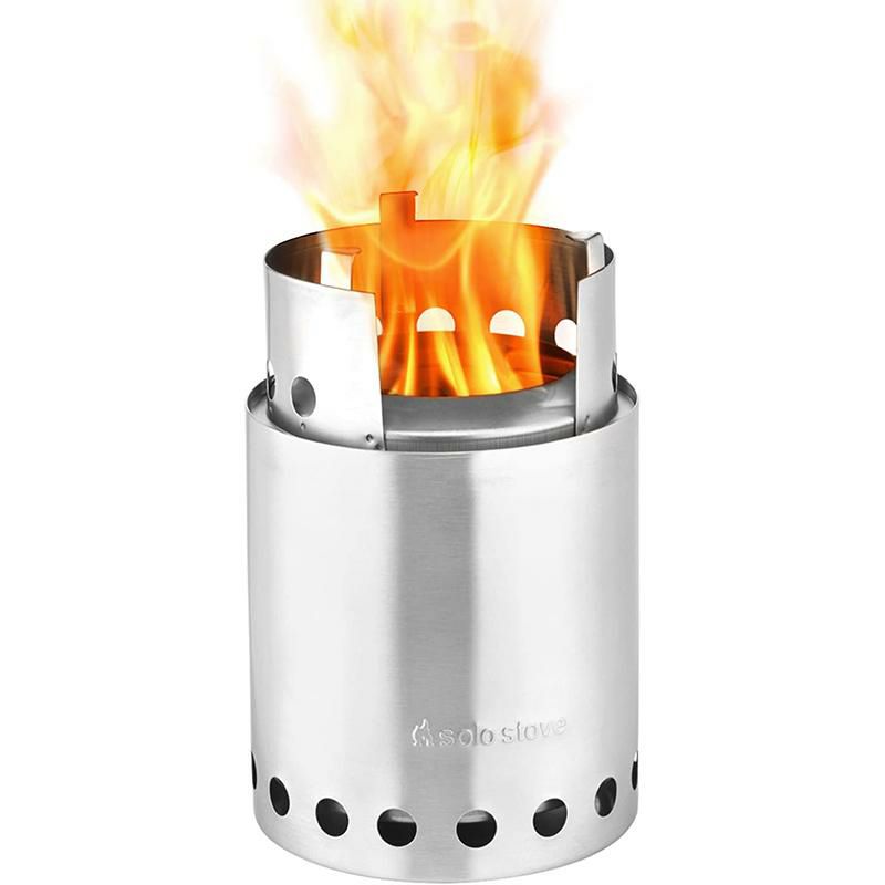 コンパクト薪ストーブ軽量アウトドアキャンプSoloStoveTitan-2-4PersonLightweightWoodBurningStove.CompactCampStoveKitforBackpacking,Camping,Survival.BurnsTwigs-NoBatteriesorLiquidFuelCanistersNeeded.