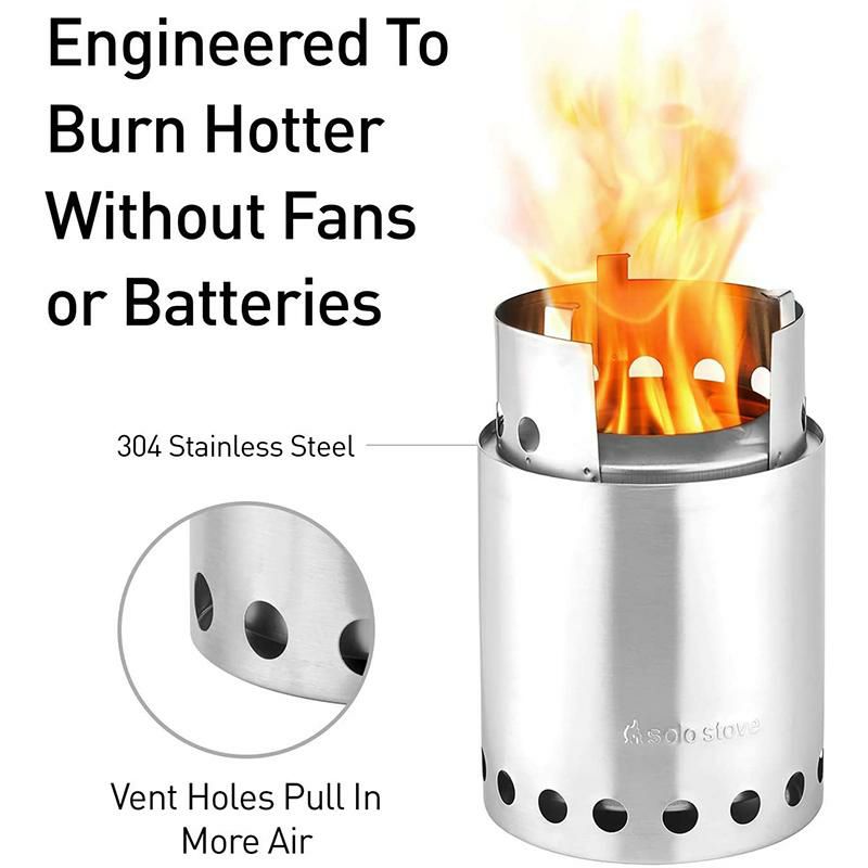 コンパクト薪ストーブ軽量アウトドアキャンプSoloStoveTitan-2-4PersonLightweightWoodBurningStove.CompactCampStoveKitforBackpacking,Camping,Survival.BurnsTwigs-NoBatteriesorLiquidFuelCanistersNeeded.