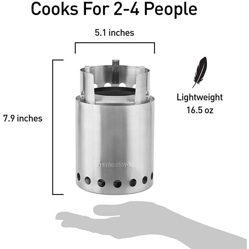 コンパクト薪ストーブ軽量アウトドアキャンプSoloStoveTitan-2-4PersonLightweightWoodBurningStove.CompactCampStoveKitforBackpacking,Camping,Survival.BurnsTwigs-NoBatteriesorLiquidFuelCanistersNeeded.