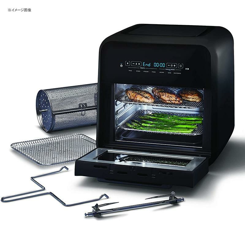 エアフライヤーオーブン食品乾燥機マルチクッカーブラックオスターOster2086062AirFryerOven&Multi-Cooker,Black家電