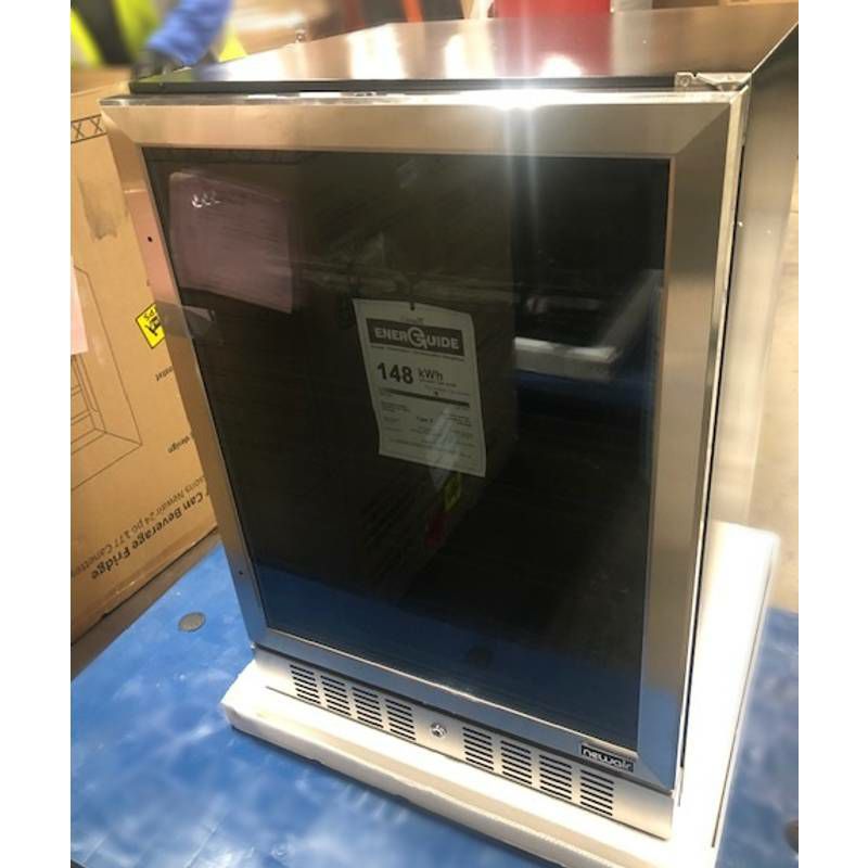 冷蔵庫ビルトイン最大177缶ビバレッジクーラーガラスドアステンレスニューエアーNewAirBuilt-InBeverageCoolerandRefrigerator,StainlessSteelMiniFridgewithGlassDoor,177CanCapacity,ABR-1770家電