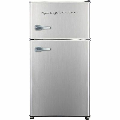冷蔵庫 ミニ 90L ステンレス フリッジデール 2ドア Frigidaire 3.2 cu ft Compact Fridge Silver 2 door 家電