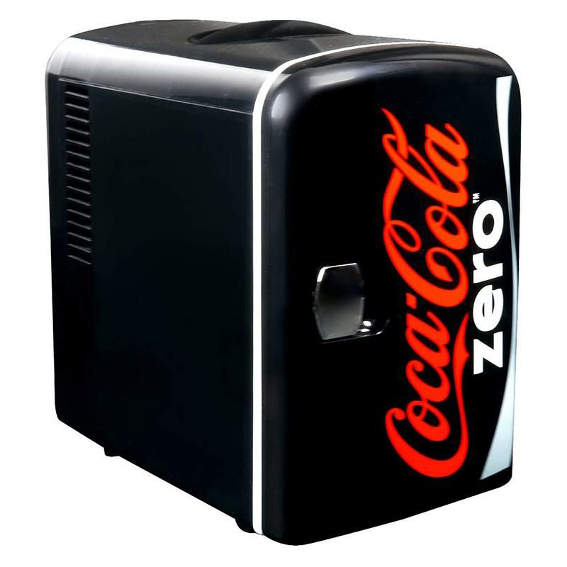 コカコーラゼロミニ温冷庫保冷保温6缶4L車載可Coca-ColaCZ04ZeroAC/DCElectricCooler-4.2Quarts(4L)Capacity,ThermoelectricCompactMiniFridgewithSelf-LockingDoorHandle,HoldsUpto6Cans,Black/Red家電