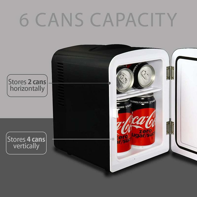 コカコーラゼロミニ温冷庫保冷保温6缶4L車載可Coca-ColaCZ04ZeroAC/DCElectricCooler-4.2Quarts(4L)Capacity,ThermoelectricCompactMiniFridgewithSelf-LockingDoorHandle,HoldsUpto6Cans,Black/Red家電