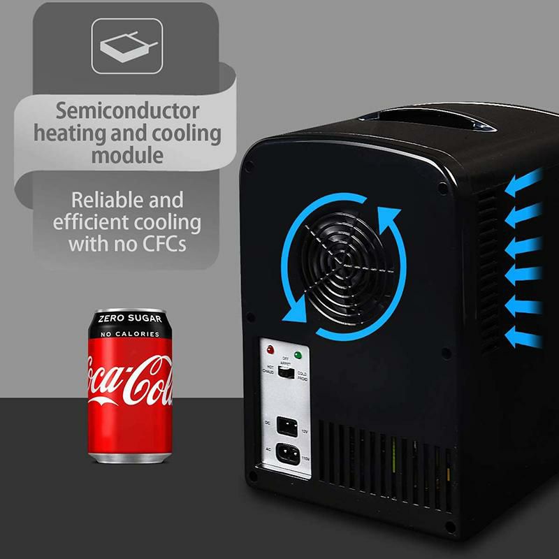 コカコーラゼロミニ冷温庫温冷保冷保温6缶4L車載可Coca-ColaCZ04ZeroAC/DCElectricCooler-4.2Quarts(4L)Capacity,ThermoelectricCompactMiniFridgewithSelf-LockingDoorHandle,HoldsUpto6Cans,Black/Red家電