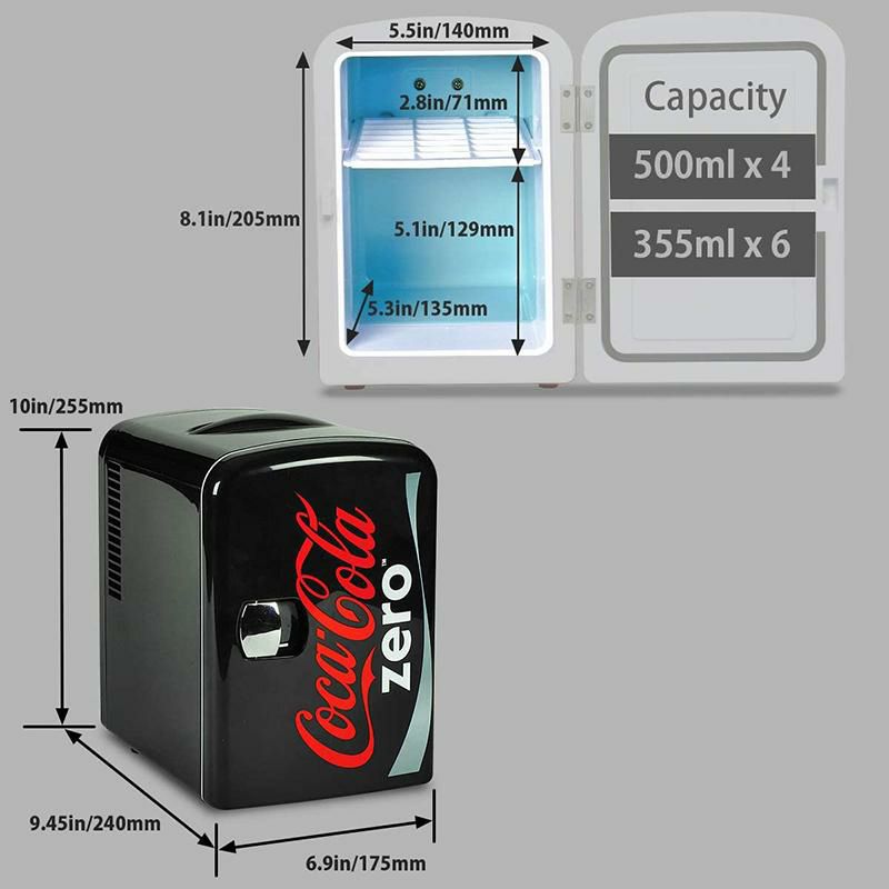 コカコーラゼロ ミニ 冷温庫 温冷 保冷 保温 6缶 4L 車載可 Coca-Cola