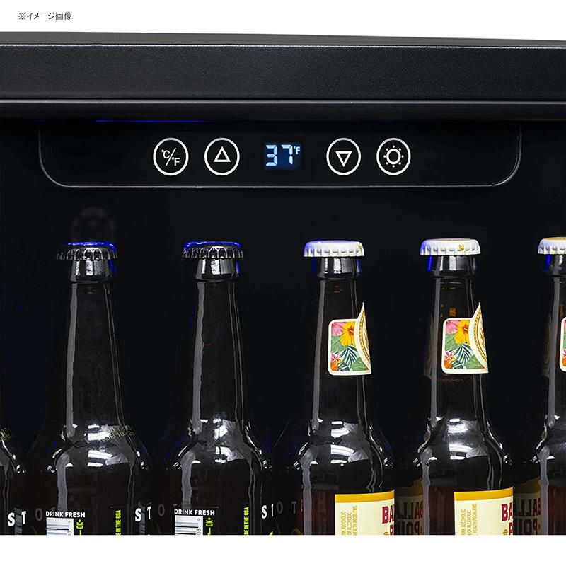 冷蔵庫ビルトイン最大177缶ビバレッジクーラーガラスドアブラックステンレスニューエアーNewAirNBC177BS00BeverageCooler,177Can,BlackStainlessSteel家電