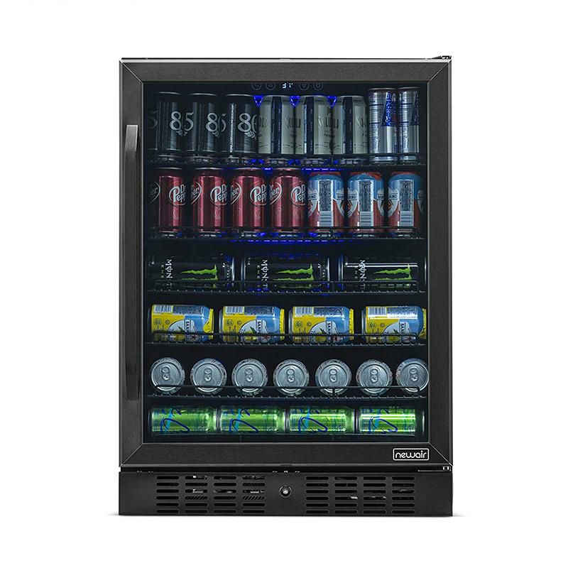 冷蔵庫 ビルトイン 最大177缶 ビバレッジクーラー ガラスドア ステンレス ニューエアー NewAir NBC177 Beverage  Cooler, 177 Can, Stainless Steel 家電 | アルファエスパス